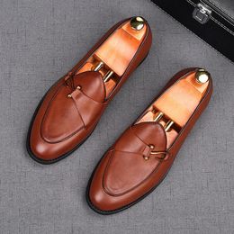 Fashion Men's Black Brown Monk Strap Patent Leather Oxford Flats Casual Shoes Male Homecoming Wedding Dress Zapatillas Hombre