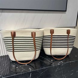 Evening Beach Bags Versatile and Simple One Shoulder Straw Woven Bag High Capacity Tote Women's Vacation