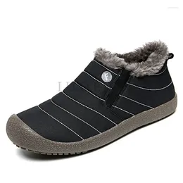 Boots Winter Men Snow Long Plush Big Size Outdoor Ankle Waterproof Anti-snow Warm Fur Mens Sneakers Casual Shoes