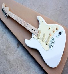 Factory custom write body Electric Guitar yellow pickguard maple neck can be changed3120939