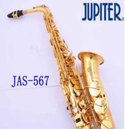 Instrument New Taiwan JUPITER JAS567 Alto Eb Tune Saxophone Gold Lacquer Sax With Case Mouthpiece Professional 2702435