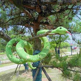 Movies TV Plush toy 200-300cm Simulated Large Snake Plush Toy Lifelike Python Doll Animal Anaconda Stuffed Plushie Birthday Gift For Kids Home Decor 240407