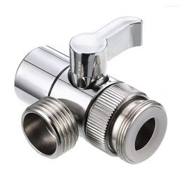 Kitchen Faucets 3 Way Sink Splitter Diverter Valve Copper Faucet Connector Easy-to-Install Water Separator For Bathroom