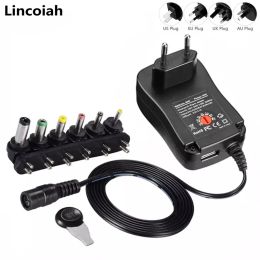 Accessories 3V 4.5V 5V 6V 7.5V 9V 12V 2A 2.5A AC/DC Adapter Adjustable Power Supply Universal Adaptor Charger for LED Light Bulb Strip CCTV