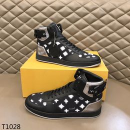 2024 new printing lace-up high-value version of rubber outsole leather material padded insole pants for men and women shoes.