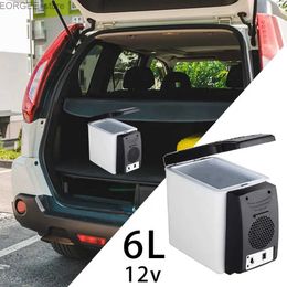 Freezer 6L mini car freezer heater 12V travel freezer portable electric refrigerator freezer Y240407