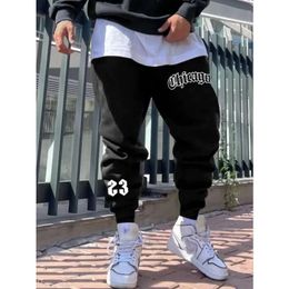 American Knitted Sports Casual Solid Color Womens Straight Leg Pants with Loose and Versatile Drawstring 240326