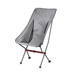 Camp Furniture Outdoor Fishing Chair Portable Folding Lengthen Oxford Cloth Backrest Seat For Cam Picnic Bbq Beach Tralight Drop Deliv Dhiju