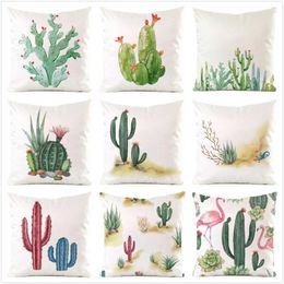 Pillow 45cm Cactus Inimitated Silk Fabric Throw Covers Couch Cover Home Decorative Pillows Case