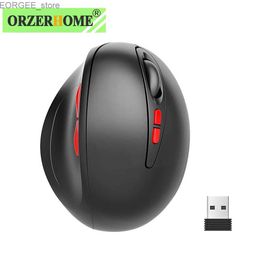 Mice Orzerhome wireless mouse vertical gaming battery mouse cute ergonomic wireless gaming mouse PC accessory portable mouse Y240407