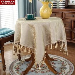 Table Cloth Round Circular Rectangular Dining Cotton And Linen Fabric