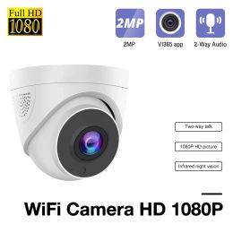 Intercom Wifi Wireless Ip Camera 1080p Hd Video Surveillance Ir Night Vision Home Two Way Audio Security 2.8mm Dome Camara with Mic