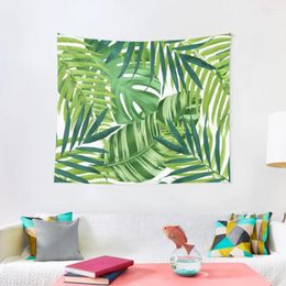 Tapestries Tropical Leaves III Tapestry Christmas