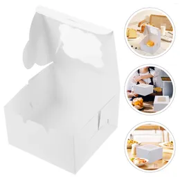 Take Out Containers 50 Pcs Packaging Boxes Gifts Cake Container Dessert Kraft Paper Transport Small