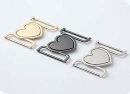 Belts Metal Alloy Heart Buckle Waist Belt Buckles Gold Silver Black Clasp Backpack Strap Fastener For Coats Diy Garment Sew Access7434115