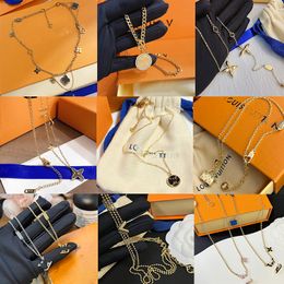 Designer Necklaces Brand Chain Copper Jewllery Pendant Necklace for Women Men Gift Anniversary Wedding High Sense Jewellry