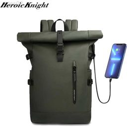 Multi-function Bags Hero Knight Mens Backpack Outdoor Travel Rolling Womens Expandable 15.6-inch Laptop Bag Large Capacity Waterproof yq240407