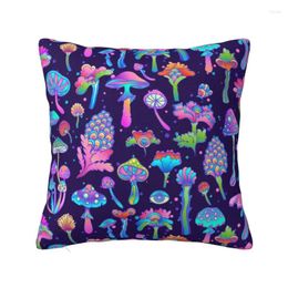 Pillow Custom Magic Mushrooms Case Decoration 3D Double-sided Printing Boho Cover For Living Room