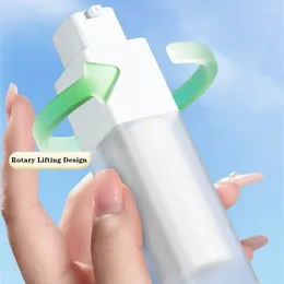 Liquid Soap Dispenser Cosmetic Travel Lotion Refillable Bottle Double-Layer Square Empty Airless Rotat Plastic Frosting