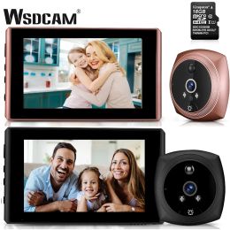 Doorbell Wsdcam 4.3 Inch Doorbell Peephole Video Camera Videoeye Motion Detection Monitor Digital Doorbell Door Viewer PIR Night Vision