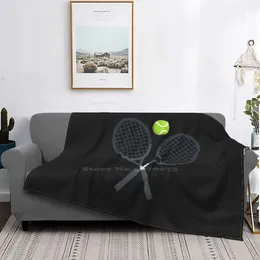 Blankets Tennis Face Mask Creative Design Comfortable Warm Flannel Blanket Facemask Man For Dad Facemark Him