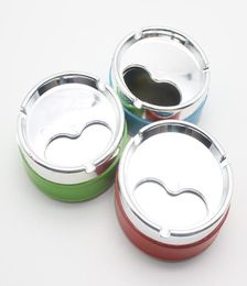 Large Capacity Colorful Ashtrays Promotion Gift Plastic Round Ashtray With Cover Home Office Coffee Shop Bar Cigarette Ashtray DH05947551