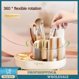 Storage Boxes Desktop Box Rotatable Rotating Cosmetic Case Light Luxury Bathroom Demand Stationery Finishing