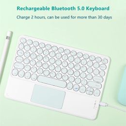 Keyboards Bluetooth Wireless Keyboard Russian Arabic Thai Norsk With Touchpad For iPad Pro Air for Xiaomi Huawei Android Windows Tablet