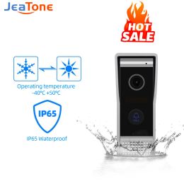 Phone Jeatone SIP POE Video Doorbell Doorphone for Villa Video Intercome AHD 720P Night Vision IP65 Waterproof WIFI Outdoor Call Panel