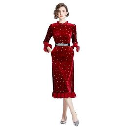 New Womens Fashionable Temperament High-end Sense Small Fragrant Style Dress Ry87180115