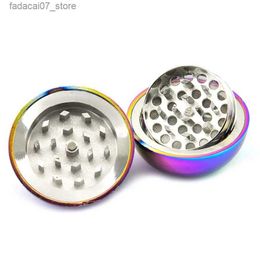 Herb Grinder Dazzling spherical grinder Dazzling alloy 3-layer 53mm manual grinder smoke grinder smoke tobacco accessories herbal tobacco Q240408