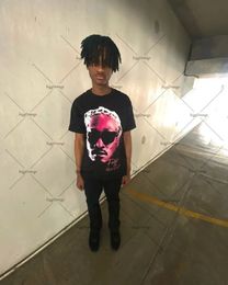 Y2k Retro Hiphop Trendy Brand Oversized Shortsleeved Women Gothic Punk Style Printed Tshirt Mens Street Versatile Tops Men 240329