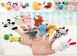 1000pcslot DHL Fedex Velvet Plush Finger Puppets Animal puppets Toys finger puppet Kids Baby Cute Play Storytime Assorted Animal5316433