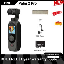 Cameras FIMI Palm 2 Pro 3axis Stabilised Handheld Camera 4K 30fps 160 Minute Noise Reduction Mic128° Wide Angle Original Pocket Gimbal