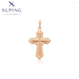 Pendant Necklaces Xuping Jewellery Arrival Animal Cross Copper Alloy Necklace Of Gold Colour Women Religion Gift X000838704