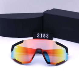 PRA Sunglasses For Men Women Designer Luxury New Fashion Classic Top Quality Sunglasses Conjoined Large Frame Pilot Outdoor Cycling Sports Colourful Sunglasses