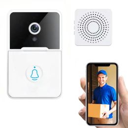 Doorbells Wireless Doorbell Wifi Outdoor Hd Camera Security By Bell Night Vision Video Intercom Voice Change For Home Monitor By Phone