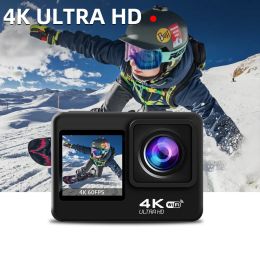 Cameras Waywalkers Action Camera Ultra HD 4K 60fps 1080P 60fps WiFi 2 Inch 170D Underwater Waterproof Helmet Video Recording Sport Cam