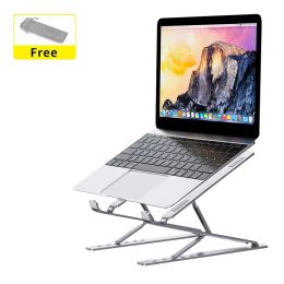 Stand Laptop Stand for Desk Aluminum Notebook Support Riser Portable Computer Bracket Foldable Book Pro Holder Lap Top Base for Pc