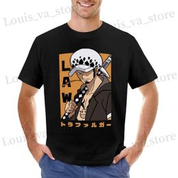 Men's T-Shirts Trafalgar D. T-Shirt boys t shirts sweat shirt heavyweight t shirts summer tops men clothing T240408