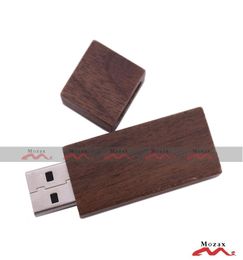 10PCS 1GB2GB4GB8GB16GB Wood USB Flash Drive Genuine Storage Memory Thumb Stick Pendrive Brown Walnut Wood Suitable for Logo En4380313