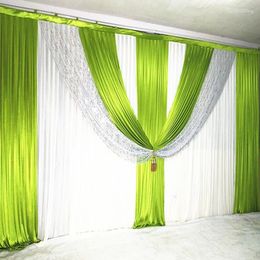 Party Decoration Gold Wedding Backdrops Curtain Silver Sequins Background Ice Silk Scene Decorative Decoations