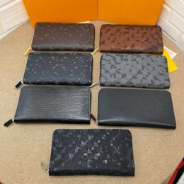 7A Genuine leather designer wallet Evening Clutch Phone Bag Zipped Card Holder Envelope Coin Purse Mini Accessoires Key Pouch Chequebook size 21cm 11.5cm M60003