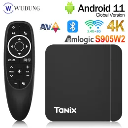 Box New Tanix W2 Android 11 Smart TV box Amlogic S905W2 2GB 16GB 2.4G/5G Dual Wifi BT Set Top Box Media player PK Tanix TX3