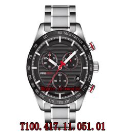100 original Swiss ETA Movement G10212 T1004171105101 Swiss Brand Watch Men039s Watch sports Chronograph Quartz watches s6383191