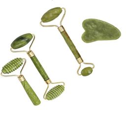 1pc 2 Sizes Facial Massage Roller Plate DoubleSingle Heads Jade Stone Massager Eye Face Neck Thin Lift Relax Slimming Tools6920662