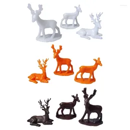 Party Decoration 4XFA 3D Three-dimensional Forest Micro-landscape Accessories Crystal Epoxy Glue DIY Filler Elk Fairy Deer Model