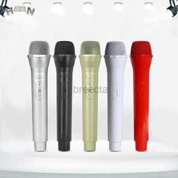 Microphones 1pc Fake Prop Microphone Props Artificial Microphone Prop Kids Microphone Toy 4.9x23.5x2.5cm 240408