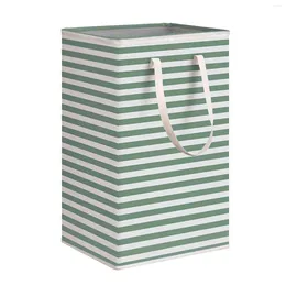 Laundry Bags 75L Dorm Room Striped Bathroom Home With Handles For Toys HamperStanding Large Capacity Collapsible Storage Basket