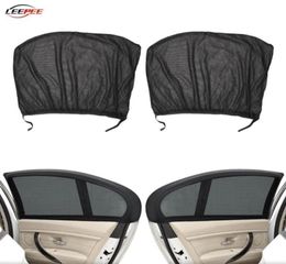 Car Sunshade 2pcs 50x110cm Mesh Curtains Sun Shade Door Side Window Cover UV Protection Shield Auto Accessories Interior5509484